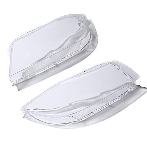 1 Pair Clear Headlight Lens Cover PC Shell Replacement for 2005-2011 BMW E90 E91 323i 325i 328i 328xi 335xi 335d 335i xDrive Xenon Headlamp