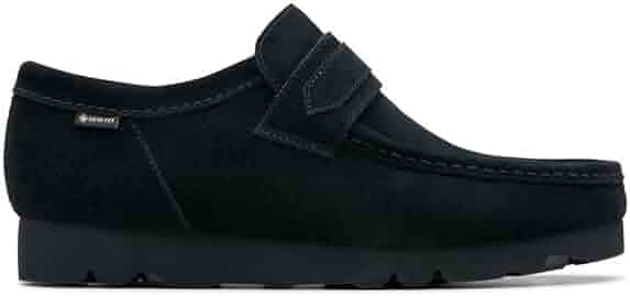靴 Clarks WallaLoafer GORE-TEX Black Suede Clarks Originals Wallabee Gore-Tex Black Suede Men's