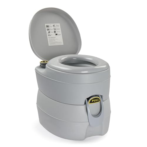 Image of VINGLI Portable Toilet for Camping, Portable RV Toilet with 5.3 Gallon Detachable Sewage Tank, Indoor Outdoor Leak-Proof Toilet for Adults, Suitable for Hiking, Camping, Traveling and Boating