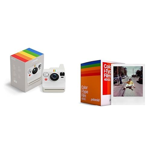Polaroid - Now Gen3 - Appareil Photo instantané + Film Couleur (40 Photos) - Blanc