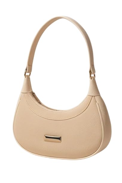 Bolsa Feminina Meia Lua, Elegante, Casual, Festa, Modinha, Tiktok (NUDE)