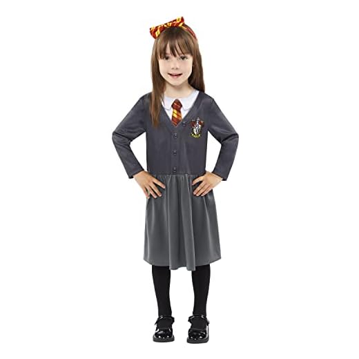 amscan 9914626 - Disfraz de Hermione Granger con licencia oficial del Día Mundial del Libro para niñas de 2 a 3 años
