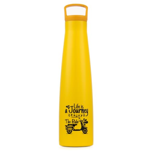 Image of CLAY CRAFT VACBOTT Sleeko Peppy Double Walled|18 Hours Hot and 24 Hours Cold Vacuum Insulated Flask 650ml, 1 Pcs, Steel Water Bottle for Office|Travelling|BPA-Free|BIS Certified|1Year Limited Warranty