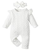 Toddler Baby Girls cotton Jumpsuits Fall Winter Long Sleeve Romper Cotton One-Piece Baby Clothes Girl 6-12 Months