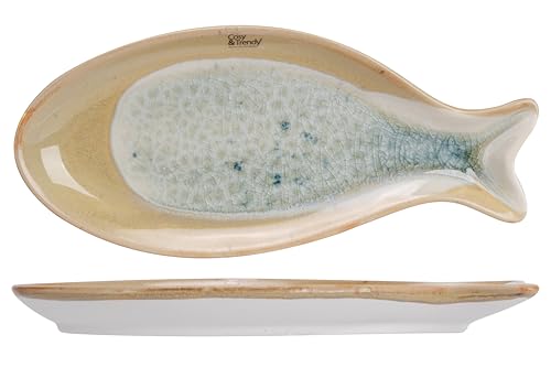 Cosy & Trendy Set mit 4 Aperitellern aus Keramik, Navajo, 20 x 8,7 x 2...