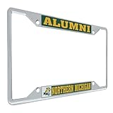 Desert Cactus Northern Michigan University License Plate Frame NMU Wildcats Metal Car Tag Holder for Front or Back of Car Officially Licensed (Alumni)