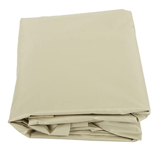 Aramox Fodera per Cuscino per Sedia a Dondolo a Tre Posti in taffetà di Poliestere Impermeabile da Esterno con Cortile da Giardino (Beige)