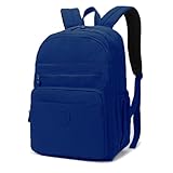 Mochila Bolsa Feminina Escolar Elegante Chique Fofa Leve Moderna (Azul Marinho)