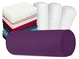 nackenrolle kaufen Mako-Fein-Jersey Bezug für Nackenrollen - ca. 40 x 15 cm - elastisch und glatt gewebt - 100% Baumwolle schadstoffgeprüft nach Öko-Tex Standard 100 - hautsympathisch und auch für sensible Haut geeignet