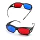 Othmro 2 x rotblaue 3D-Brille, Anaglyphe dimensionale 3D-Vision-Brille für TV, Spiel, DVD, 3D, virtuelles Video