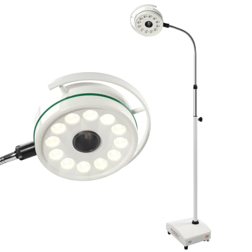 KD-2012L-1 Floor-Standing Portable Mobile LED Exam Light with 12 High-Quality 3W LEDs, 45000 Lux of Bright, 300° Rotatable Lamp Head and Adjustable Height