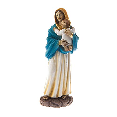DELL'ARTE Statue Vierge avec enfant 20 cm, article religieux