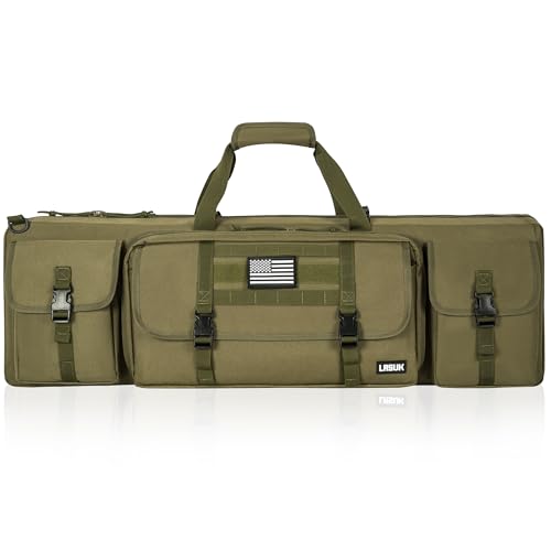 Image of 28 /32 /36 /42 /46 /48 /51 /55 inch Double Rifle Case Soft Gun Bag Tactical Backpack | Portable Long Rifle Bag for Outdoor Hunting Shooting, Gun Case Firearm Storage & Transportation, Hunting Shooting Range