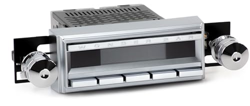 Wonder Bar 1 Radio Motor 1 with Dash Washers and Vintage Overlay (Chrome Metal Knobs 02-72)