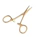 DDP 3-1/2 INCH STRAIGHT TIP FULL GOLD COLORED HEMOSTAT LOCKING PLIER