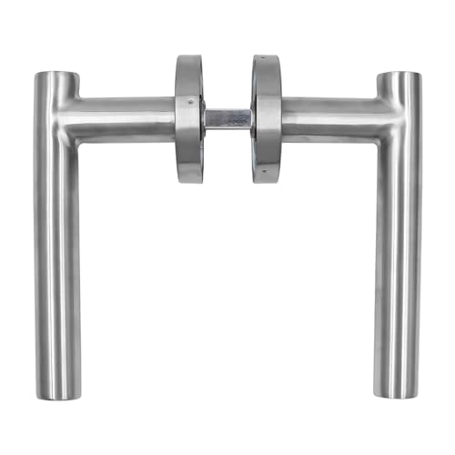 ZONADAH Door Handles 1Pair of Stainless Steel Single Tongue Split Lock Fireproof Door Handle Household Accessories Entrance Gate Lever Knob for Bedroom Bathroom