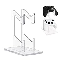 CLKE Controller Halter, Doppellagige Controller Halterung, Controller Stand aus Acrylmaterial, Gamer Zubehör, Controller Halter für PS4 /PS5/Xbox/Switch