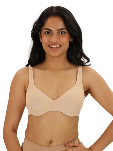 Image of Women Underwired Minimizer Bra with Adjustable Straps | Seamless and Invisible | Non-Padded Full Coverage and Breathable Bra | Light Minimising Effect