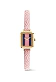 Daniel Wellington Quadro Mini Orologio Donna Oro 15.4x18.2mm Quadrante Blu/Rosa