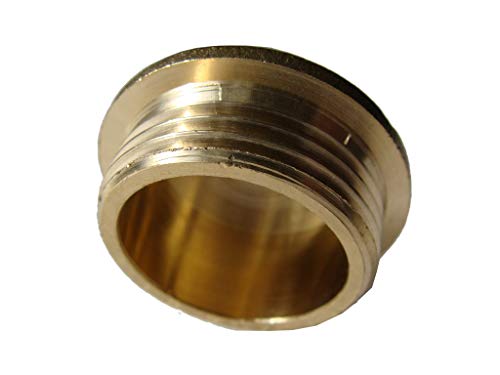 Preisvergleich Produktbild Messing Stopfen Blindstopfen Gewindefitting Verschraubung Verschluss Fittings (3 / 8")