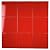 4 in Ceramic Tile Gloss 4 1/4" Box of 10 Piece for Bathroom Wall and Kitchen Backsplash (Red)