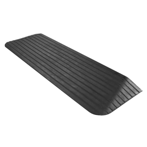 Silver Spring Solid Rubber Threshold Ramp, 1,500 lb Capacity, 1-1/2 in Rise