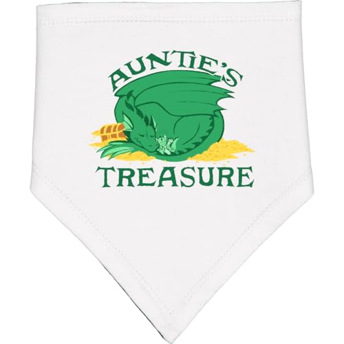 inktastic Auntie's Precious Treasure Baby Bandana Bib