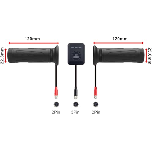Poignées chauffantes 22/24mm Area1 pour Meteorit Cruiser et MXU 700 - 7