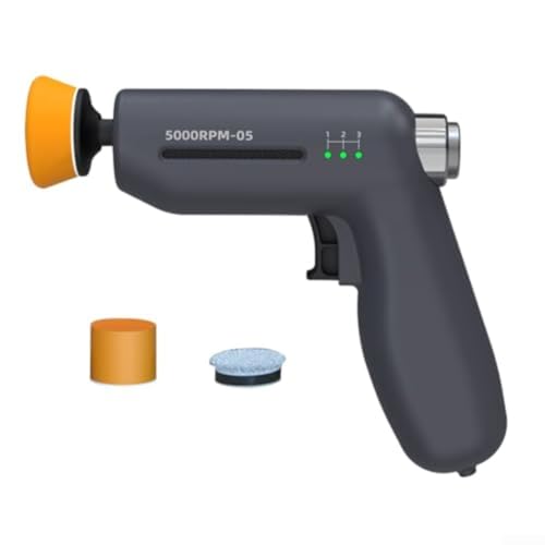 Sileduove Pulidora compacta de 12 V para mini coche para detalles automotrices, entrega de cera suave y reparación de arañazos con motor rápido