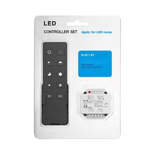 Variateur thyristor 220v pour ampoule LED avec télécommande longue portée R1 S1-B