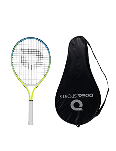 Geelife Junior Tennis Racquet 17"-25" Kids Tennis Racket Best Starter Kit for Beginner Children Toddler with Shoulder Strap Bag (4 3/8 “ Rainbow 25 inch)