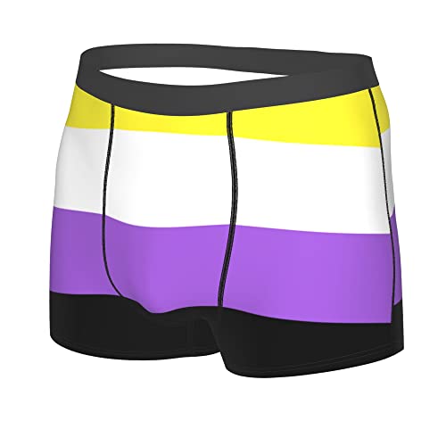 Agender pride flag Mens Boxer Briefs Underwear Breathable Stretch Boxer Trunk with Pouch for Men, Youth2