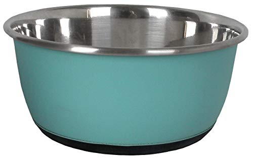 Aimé Ciotola Antiscivolo in Acciaio Inox per Gatto/Cane, 16 cm, Blu, 0,08 kg