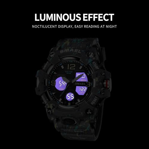 Image of Gosasa Men's Watches Multi Function Military S-Shock Sports Watch LED Digital Waterproof Alarm Watches