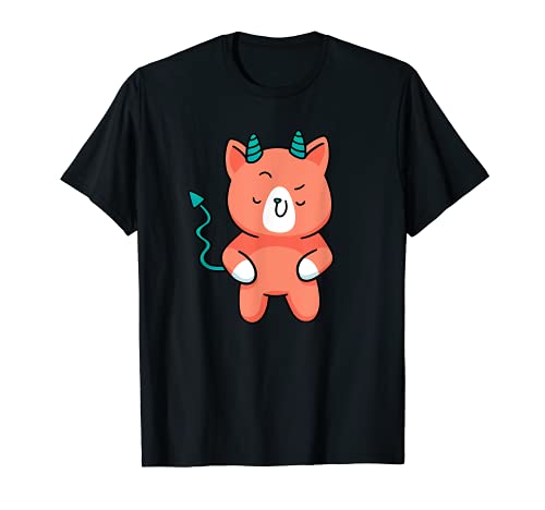 Cute Cat Horns Pet Tail Adorable Paws T-Shirt, Black