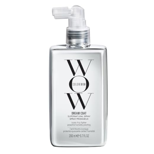 Color Wow Dream Coat Supernatural Spray – Multi award winning anti frizz spray keeps hair frizz free for days no matter the weather with moisture repellant anti humidity technology; glass hair results