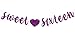 Purple Glitter Sweet Sixteen Banner - Happy Sweet 16 Bunting Sign - Happy 16th Birthday Party Decoration Supplies
