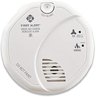 First Alert Powered Alarm SCO5CN Combination Smoke and Carbon Monoxide Detector, Battery Operated, 1 Pack, White