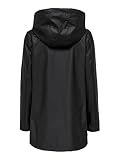ONLY Damen Regenjacke ONLElisa Regen-Mantel mit Kapuze 15261734 Black M