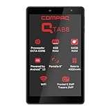 Compaq Tableta QTab 8' Pantalla IPS I 4 RAM - 64 GB ROM I Android 13 I Wi-Fi I batería 4000 mAh (Gris)