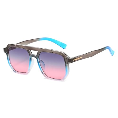 Lunettes de soleil femme léopard rétro grand format à verres dégradés