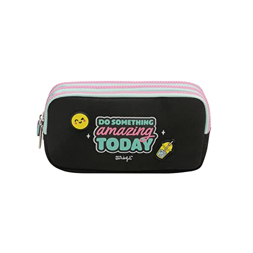 Mr. Wonderful - Estuche Triple Con Diseño Y Mensaje Mr Wonderful: Do Something Amazing Today En Oferta Mr. Wonderful Woa2212180Emz1, Estuche Unisex Niños, Multicolor, Estandar