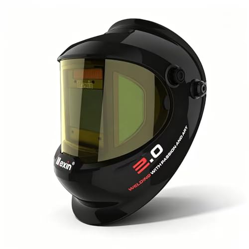 Image of Tekware Mexin Welding Helmet, Large View Auto Darkening Welding Hood,Blue Light Blocking,Welder mask with 4 Arc Sensors,Shade 3/5-9/9-13 for TIG MIG ARC Cut and Grind