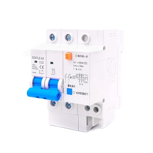 Disjoncteur différentiel DZ47LE-63 400V haute précision et isolation totale