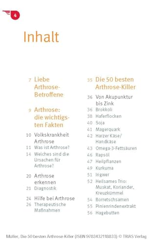 Die 50 besten Arthrose-Killer