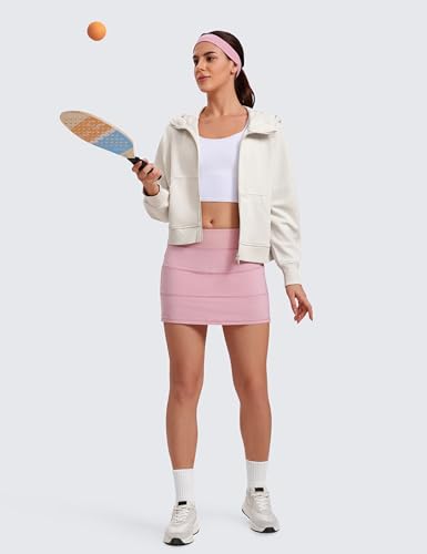 CRZ YOGA Womens SoftAura Full Zip Up Hoodie Workout Casual Hooded Sweatshirt Long Sleeve Athletic Jacket4