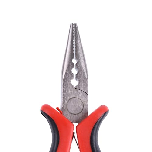 Image of Hair Extensions Tool Kit: 200 Pcs Silicone Lined Micro Links Beads, 1 Three Hole Hair Pliers, 1 Roll Sewing Thread, 1 Loop Needle Threader, 1 Pulling Hook Needle, 8 Sewing Needles (Black)