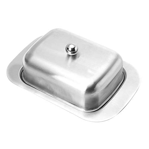 DIYARTS Burriere Scatola per La Conservazione del Contenitore per Burro Multifunzione in Acciaio Inossidabile con Coperchio Scatola per La Conservazione della Cucina del Ristorante
