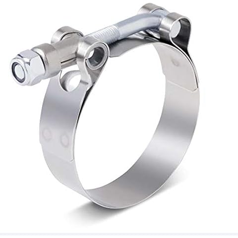 RADIANT CYCLES EXHAUST CLAMP STAINLESS T BOLT HOSE MOTORCYCLE CAR TURBO (44mm-50mm) Cover