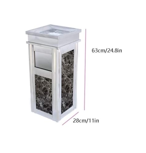 Caneca de basura cuadrada de Microcrystalline Stone Panel miniatura 2